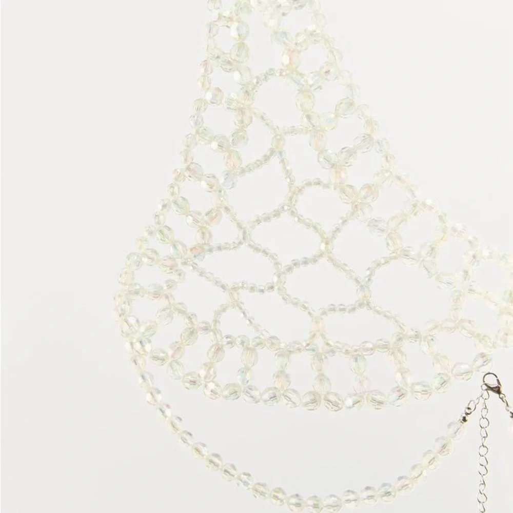 ZARA Beaded Triangle Bralette - Picture 3 of 10